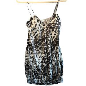 Vintage Taboo Y2K Dress S Whimsigoth Babydoll Vintage Made USA Animal Print